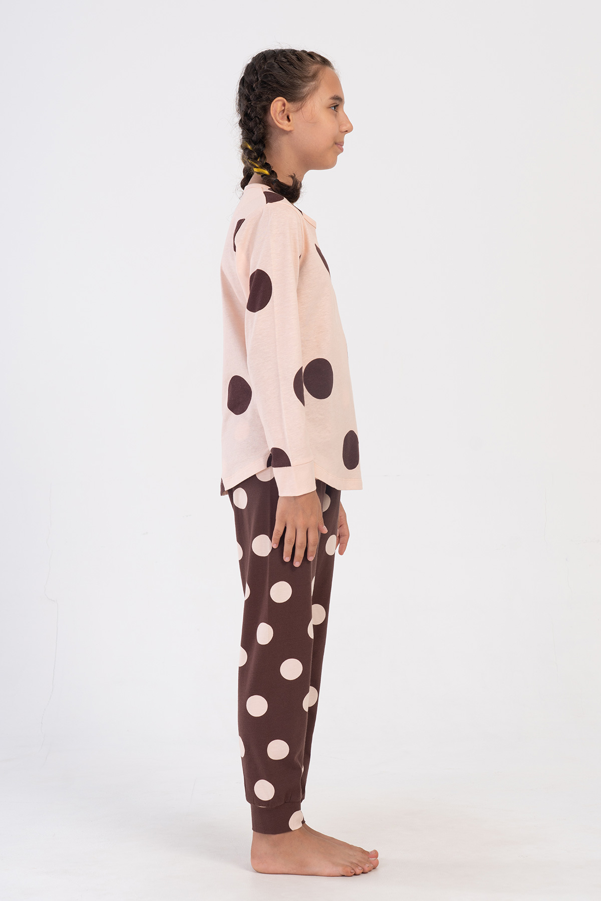 Kids' Girl Polka Lycra Supreme Pyjama Set Kids' Girl Polka Lycra Supreme Pyjama Set
