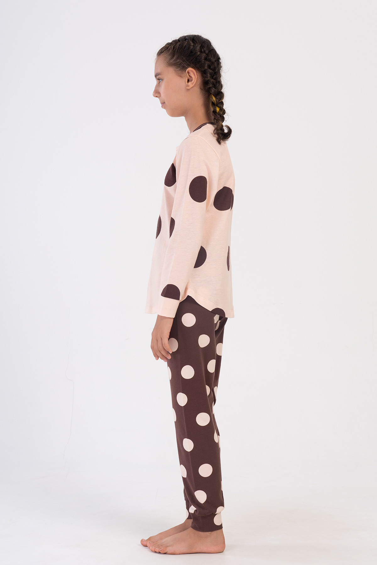 Kids' Girl Polka Lycra Supreme Pyjama Set Kids' Girl Polka Lycra Supreme Pyjama Set