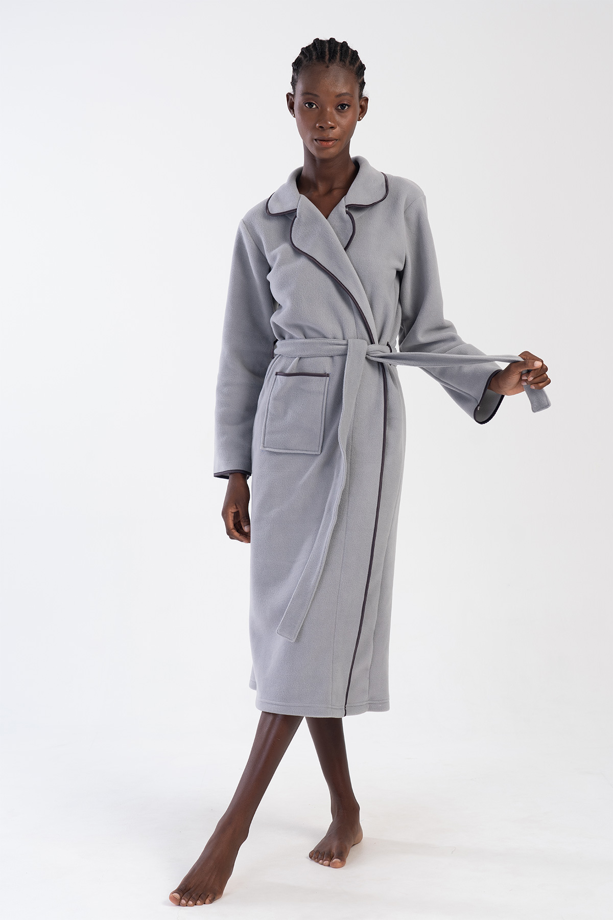 Woman Celie Fleece Dressing Gown Woman Celie Fleece Dressing Gown