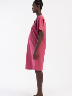 Woman Bordeaux Supreme Short Sleeve Pregnant Tunic Woman Bordeaux Supreme Short Sleeve Pregnant Tunic