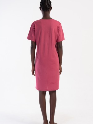 Woman Bordeaux Supreme Short Sleeve Pregnant Tunic Woman Bordeaux Supreme Short Sleeve Pregnant Tunic