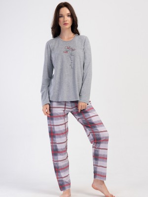 Woman Melange Supreme Long Sleeve Pyjama Set Woman Melange Supreme Long Sleeve Pyjama Set