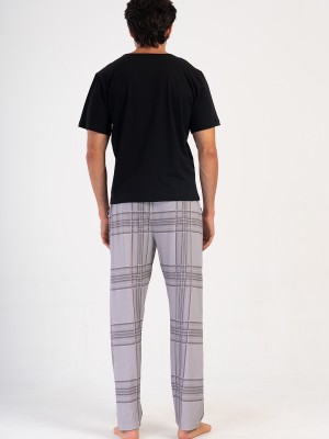 Man Gray Plaid Pyjama Separate Man Gray Plaid Pyjama Separate