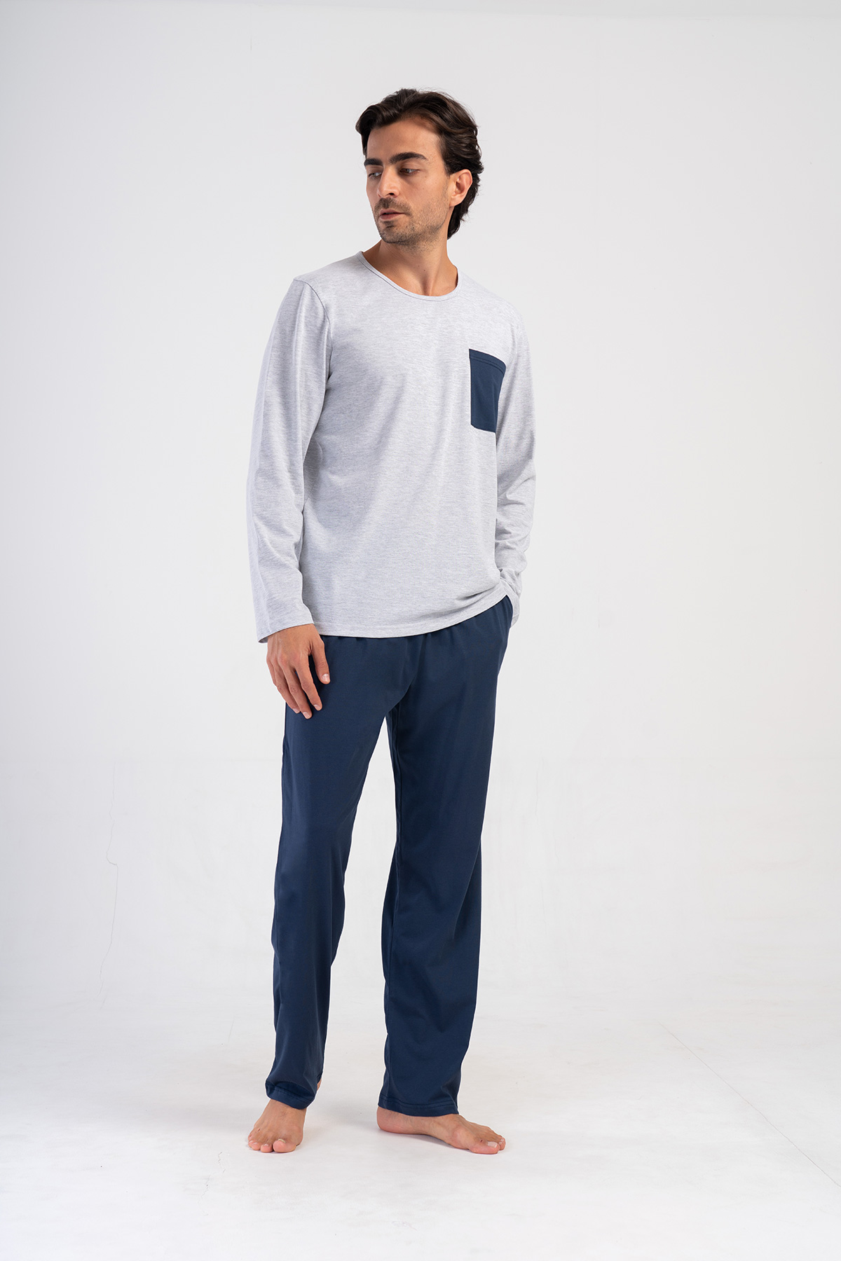 Man Supreme Tena Pocket Detail Pyjama Set Man Supreme Tena Pocket Detail Pyjama Set