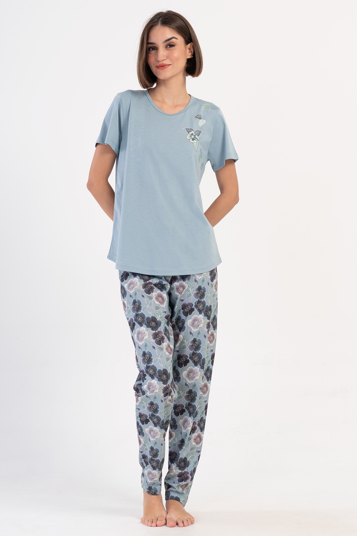 Woman Supreme Silver Big Size Pyjama Set Woman Supreme Silver Big Size Pyjama Set