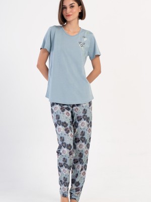 Woman Supreme Silver Big Size Pyjama Set Woman Supreme Silver Big Size Pyjama Set