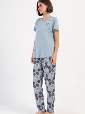 Woman Supreme Silver Big Size Pyjama Set Woman Supreme Silver Big Size Pyjama Set