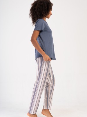 Woman Supreme Big Size Mesta O Neck Pyjama Set Woman Supreme Big Size Mesta O Neck Pyjama Set