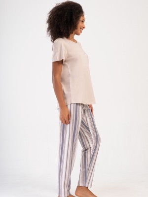 Woman Supreme Big Size Mesta O Neck Pyjama Set Woman Supreme Big Size Mesta O Neck Pyjama Set