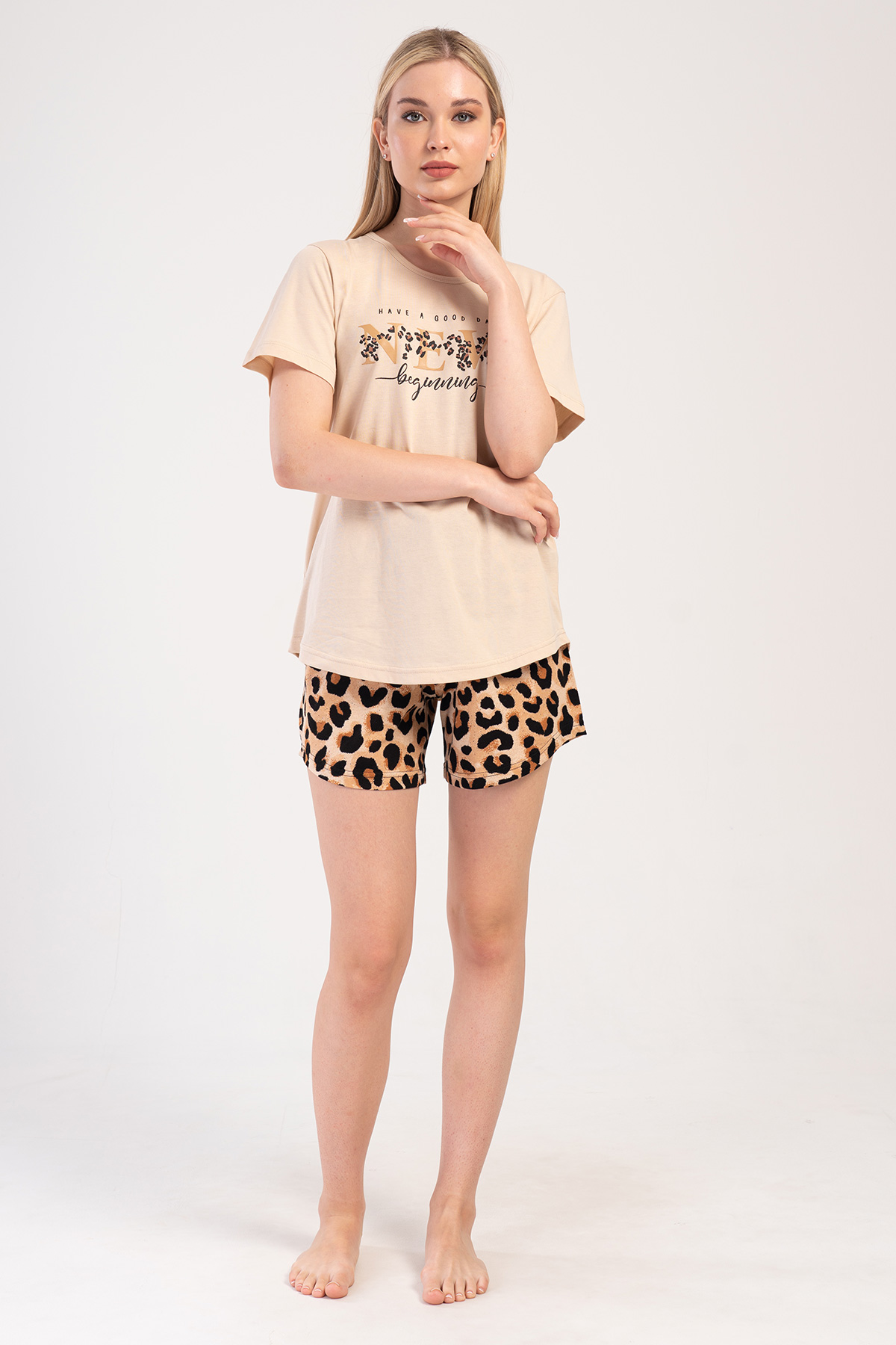 Woman Supreme Leopard Short Set Woman Supreme Leopard Short Set
