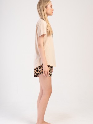 Woman Supreme Leopard Short Set Woman Supreme Leopard Short Set