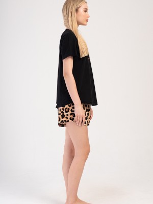Woman Supreme Leopard Short Set Woman Supreme Leopard Short Set