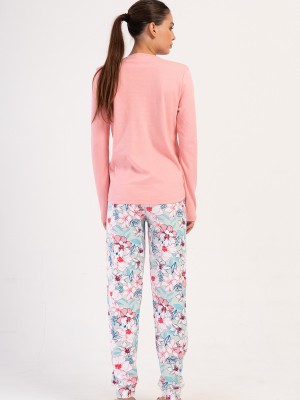 Woman Natalie Interlock Buttoned O Neck Pyjama Set Woman Natalie Interlock Buttoned O Neck Pyjama Set
