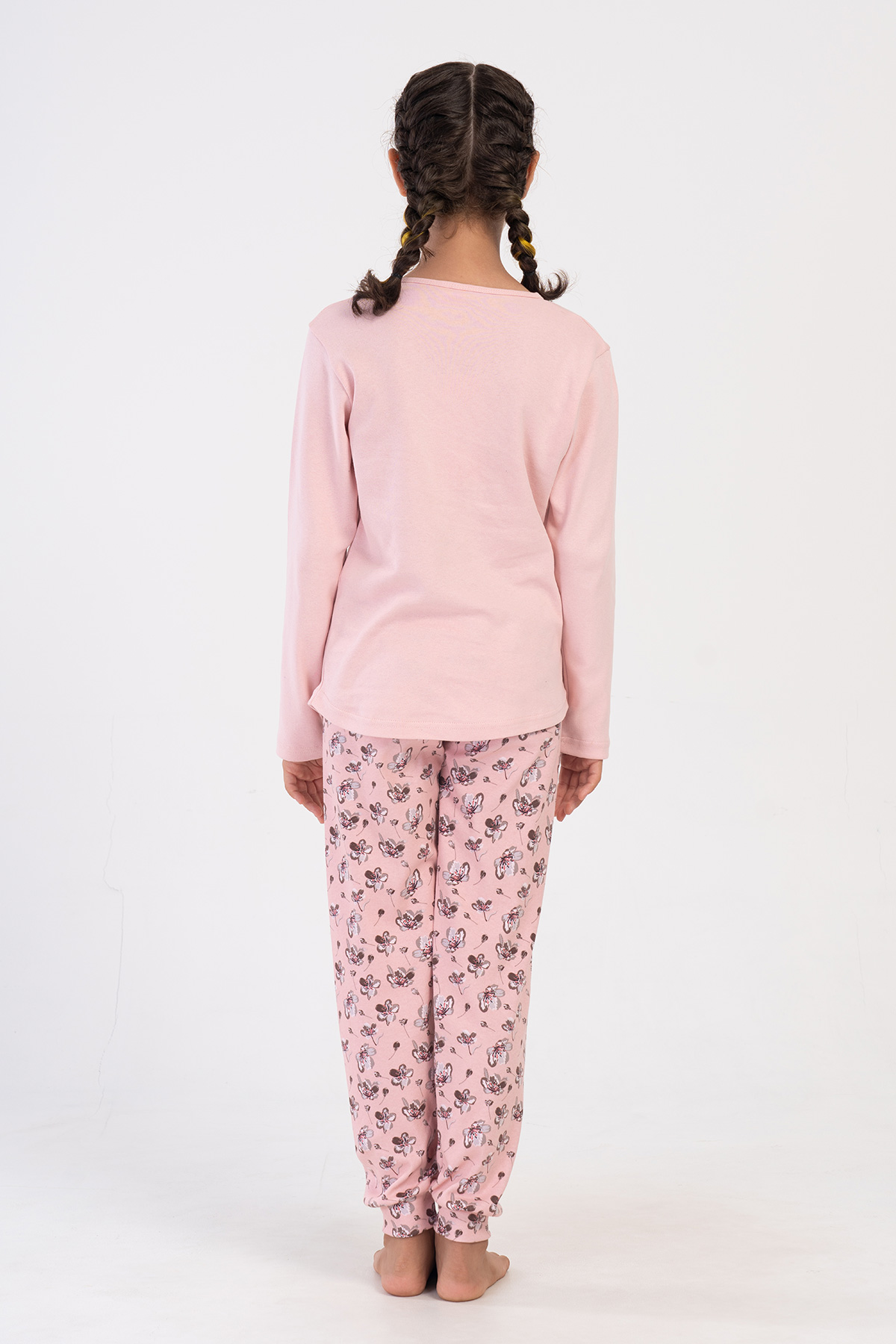 Kids' Girl Interlock Pinky Pyjama Set Kids' Girl Interlock Pinky Pyjama Set