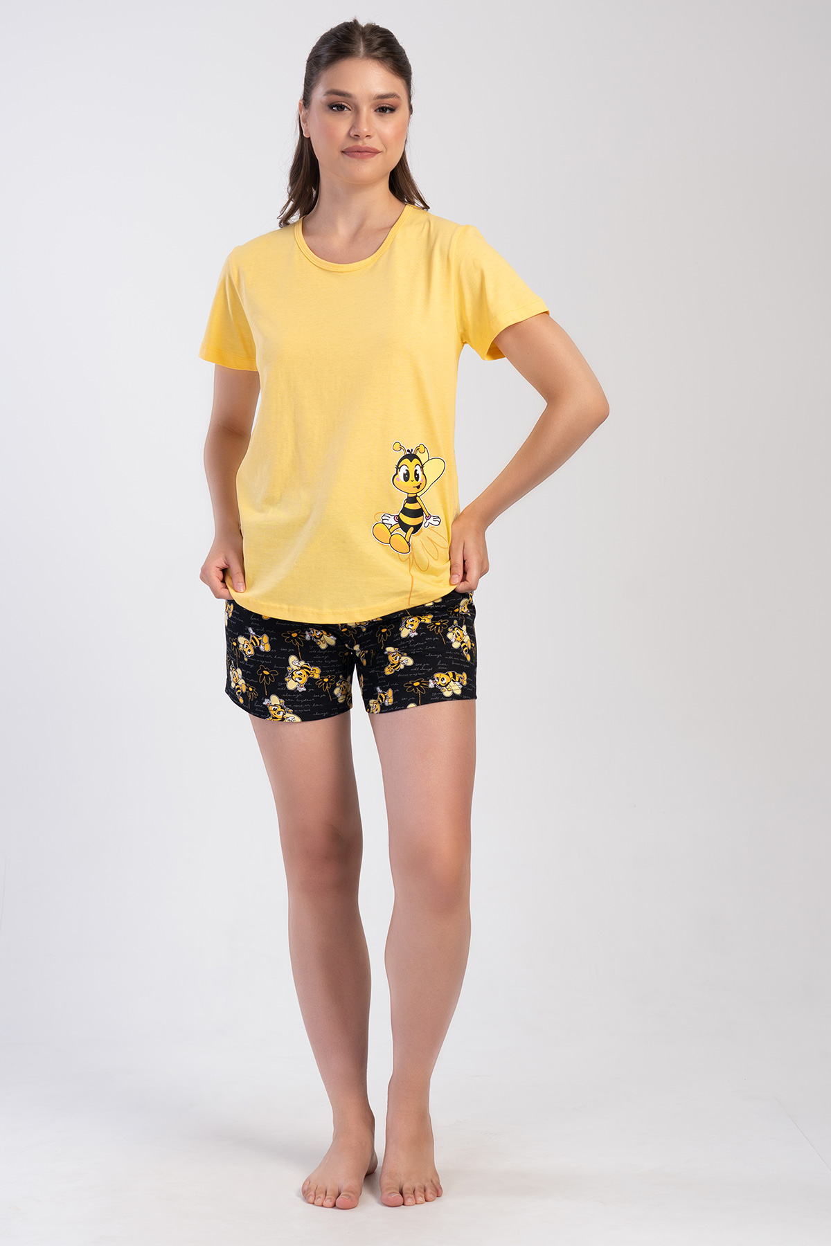 Woman Supreme Beer Pattern Short Set Woman Supreme Beer Pattern Short Set