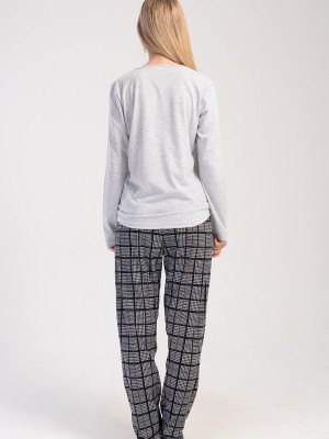 Woman Plaid Supreme Long Sleeve Pyjama Set Woman Plaid Supreme Long Sleeve Pyjama Set