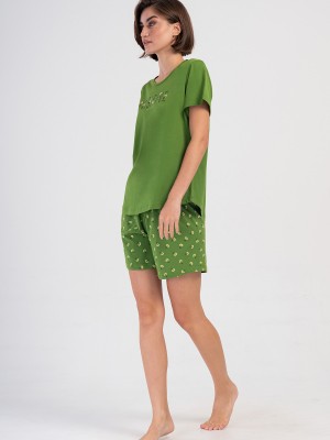 Woman Bright Green Supreme Short Set Woman Bright Green Supreme Short Set