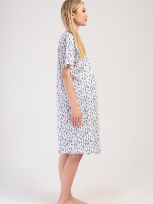Woman Ane Supreme Buttoned Short Sleeve Pregnant Tunic Woman Ane Supreme Buttoned Short Sleeve Pregnant Tunic