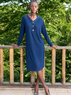 Woman Lycra V Neck Dress Woman Lycra V Neck Dress
