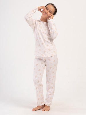 Kids' Girl Beige Supreme Pyjama Set Kids' Girl Beige Supreme Pyjama Set