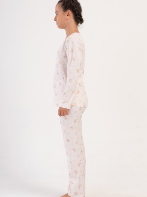 Kids' Girl Beige Supreme Pyjama Set Kids' Girl Beige Supreme Pyjama Set