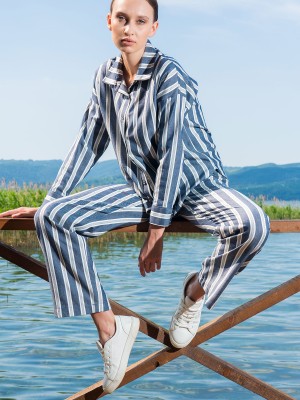 Woman Feda Cotton Viscon Linen Pant Set Woman Feda Cotton Viscon Linen Pant Set