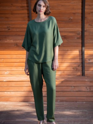 Woman Yuma Viscon Pant Set Woman Yuma Viscon Pant Set
