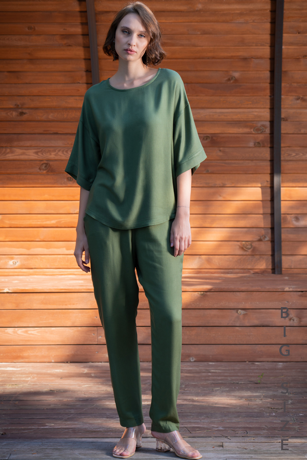 Woman Yuma Viscon Pant Set Woman Yuma Viscon Pant Set