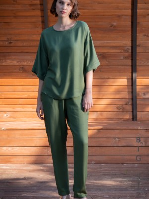 Woman Yuma Viscon Pant Set Woman Yuma Viscon Pant Set