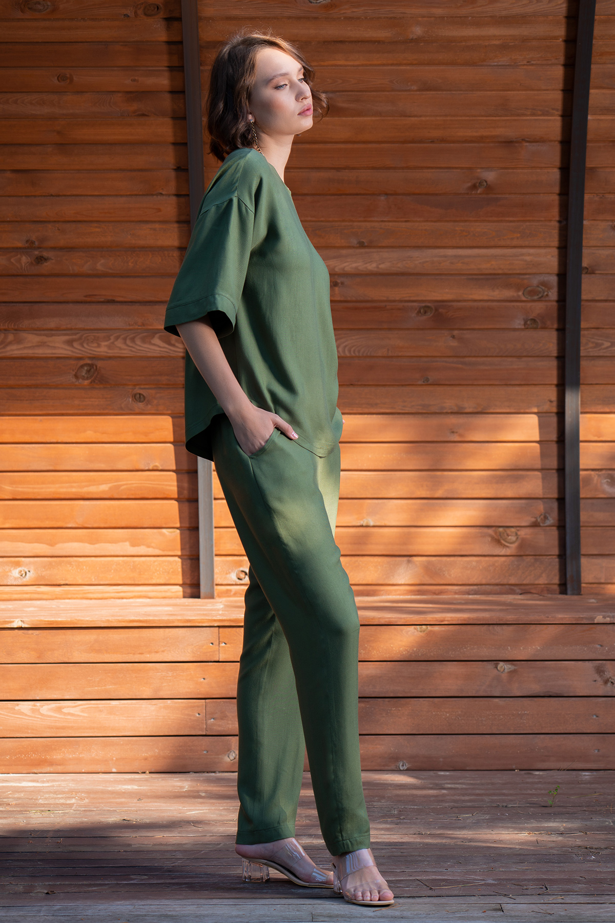Woman Yuma Viscon Pant Set Woman Yuma Viscon Pant Set