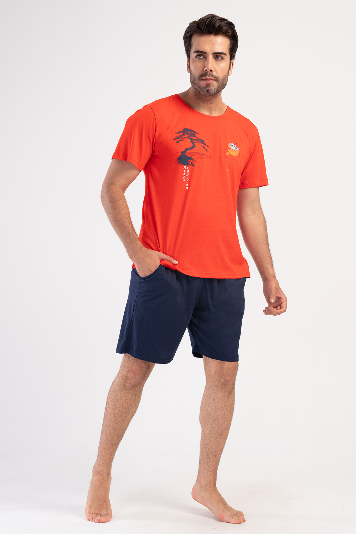 Man Supreme Refty O Neck Short Sleeve Short Set Man Supreme Refty O Neck Short Sleeve Short Set