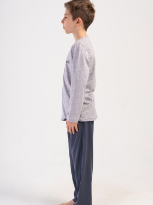 Kids' Boy Gray Supreme Pyjama Set Kids' Boy Gray Supreme Pyjama Set