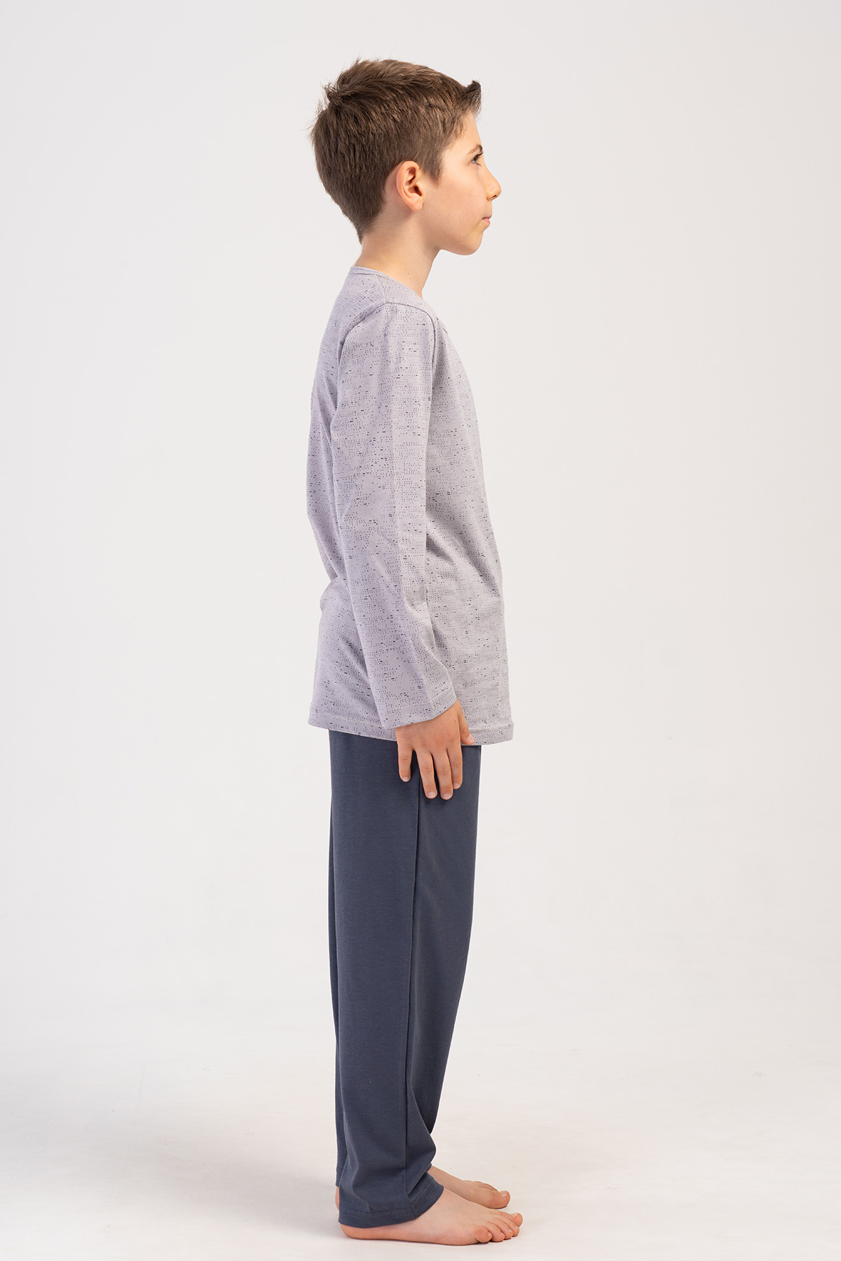 Kids' Boy Gray Supreme Pyjama Set Kids' Boy Gray Supreme Pyjama Set
