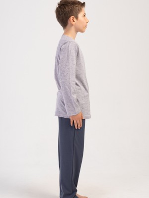 Kids' Boy Gray Supreme Pyjama Set Kids' Boy Gray Supreme Pyjama Set