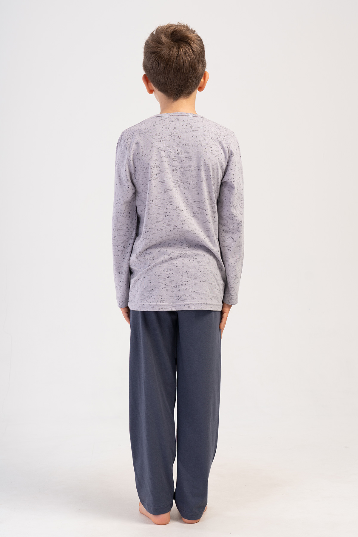 Kids' Boy Gray Supreme Pyjama Set Kids' Boy Gray Supreme Pyjama Set