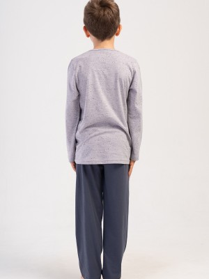 Kids' Boy Gray Supreme Pyjama Set Kids' Boy Gray Supreme Pyjama Set
