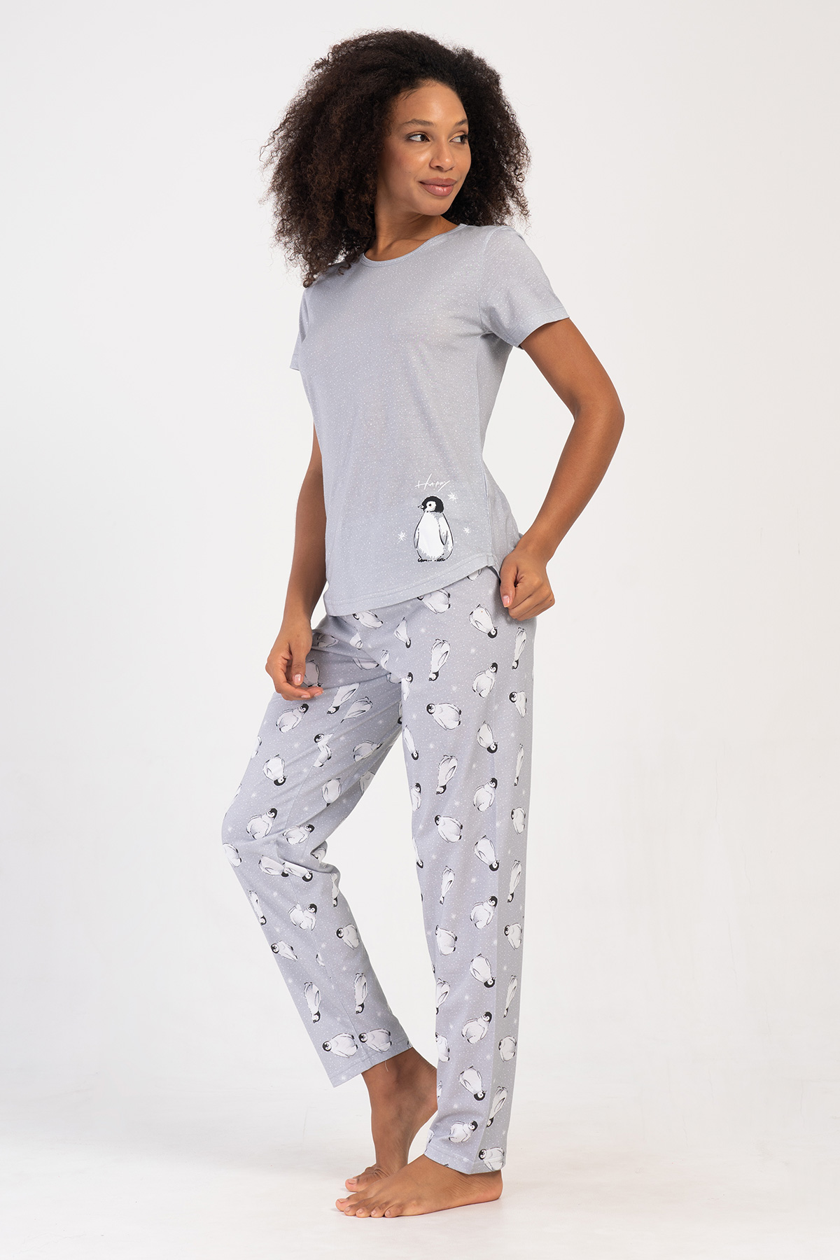 Woman Supreme Penguee Pyjama Set Woman Supreme Penguee Pyjama Set