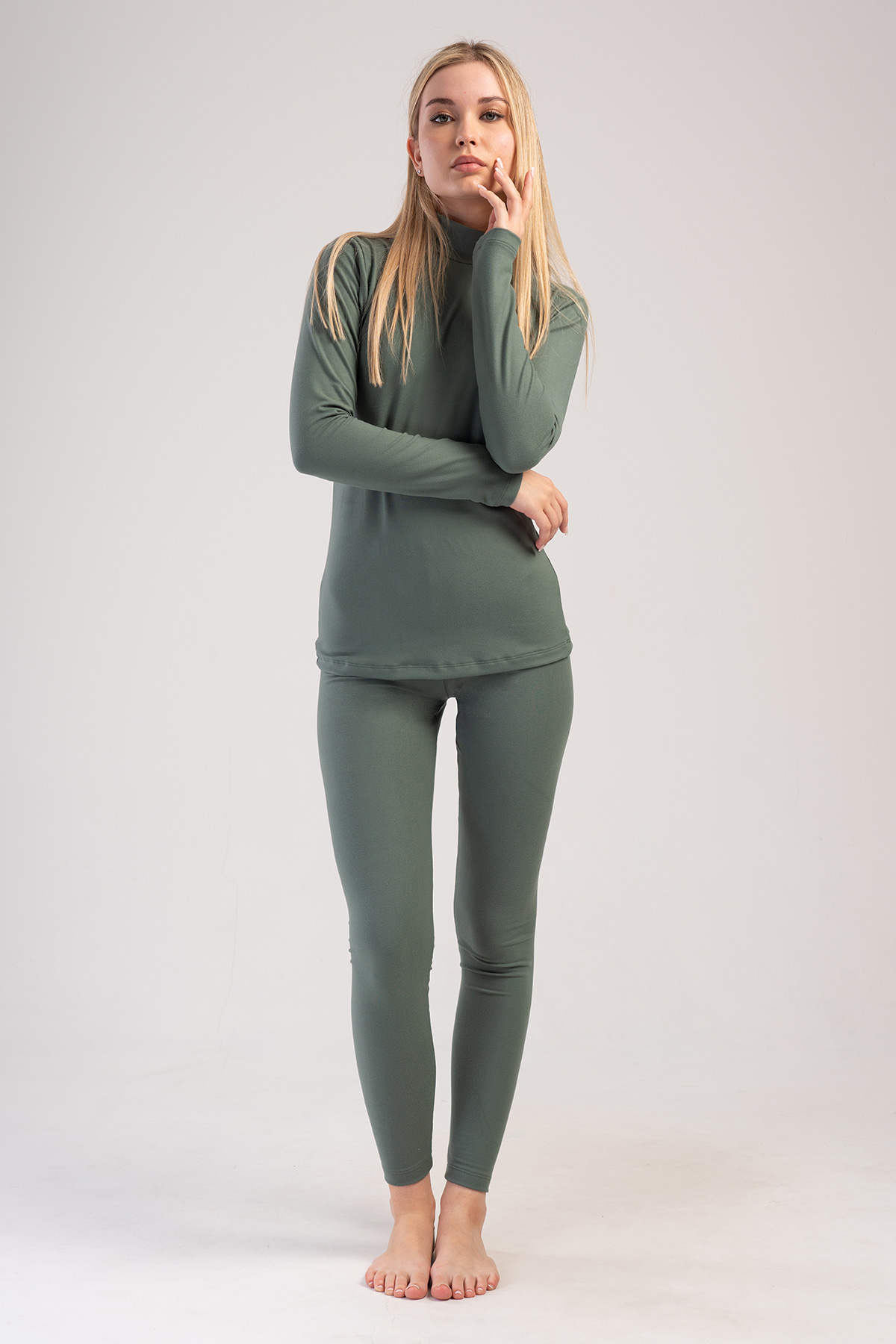 Woman Comfort Defa Collared Underwear Set Woman Comfort Defa Collared Underwear Set