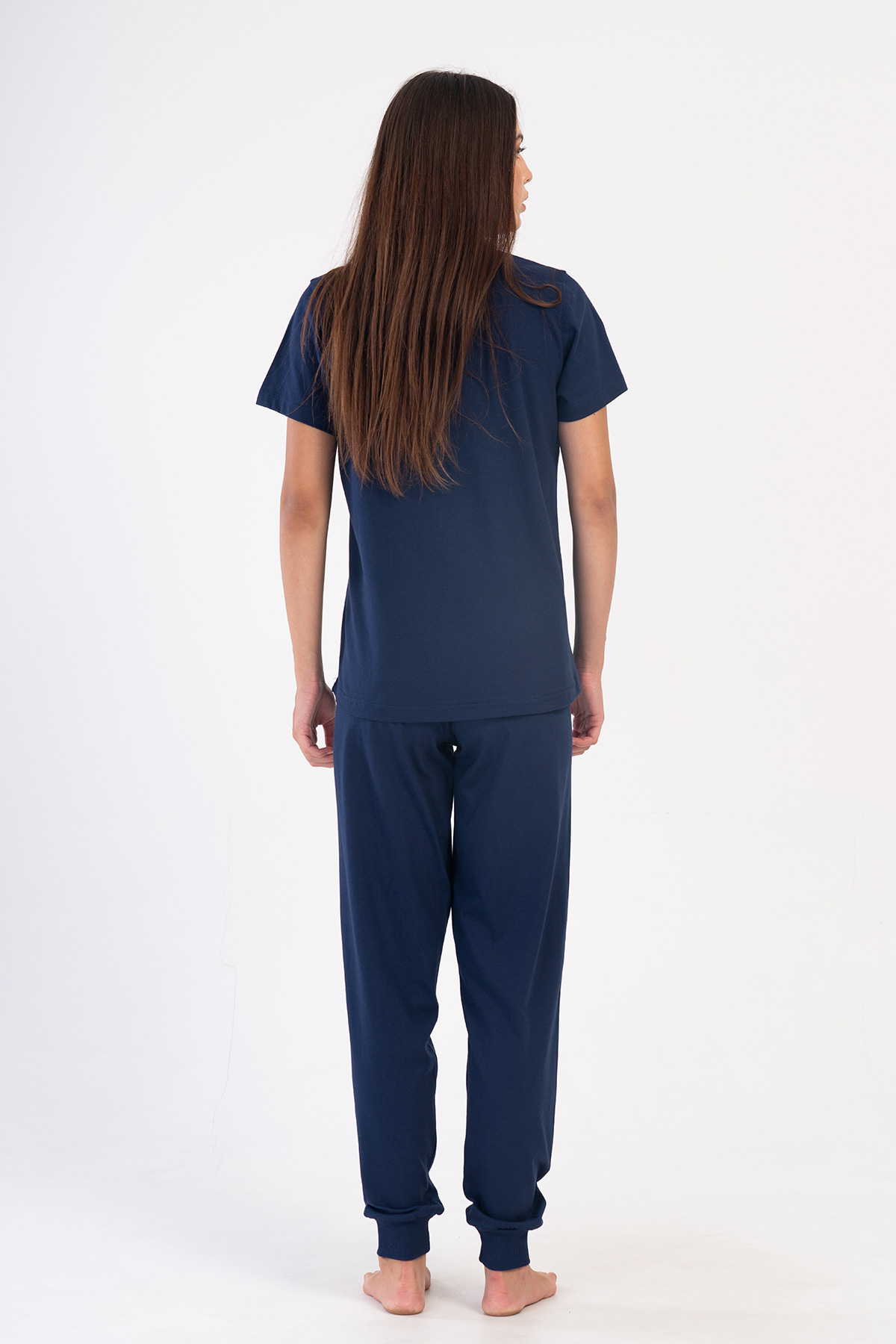 Woman Supreme Navy Blue Big Size Pyjama Set Woman Supreme Navy Blue Big Size Pyjama Set