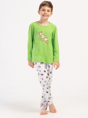Kids' Boy Green Supreme Pyjama Set Kids' Boy Green Supreme Pyjama Set