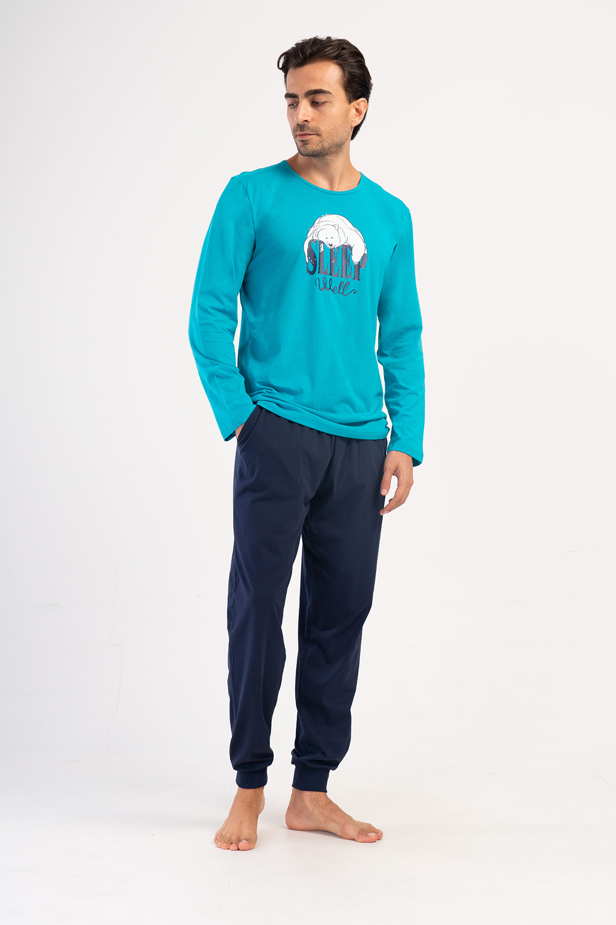Man Reda Supreme Big Size Pocket Detail Pyjama Set Man Reda Supreme Big Size Pocket Detail Pyjama Set