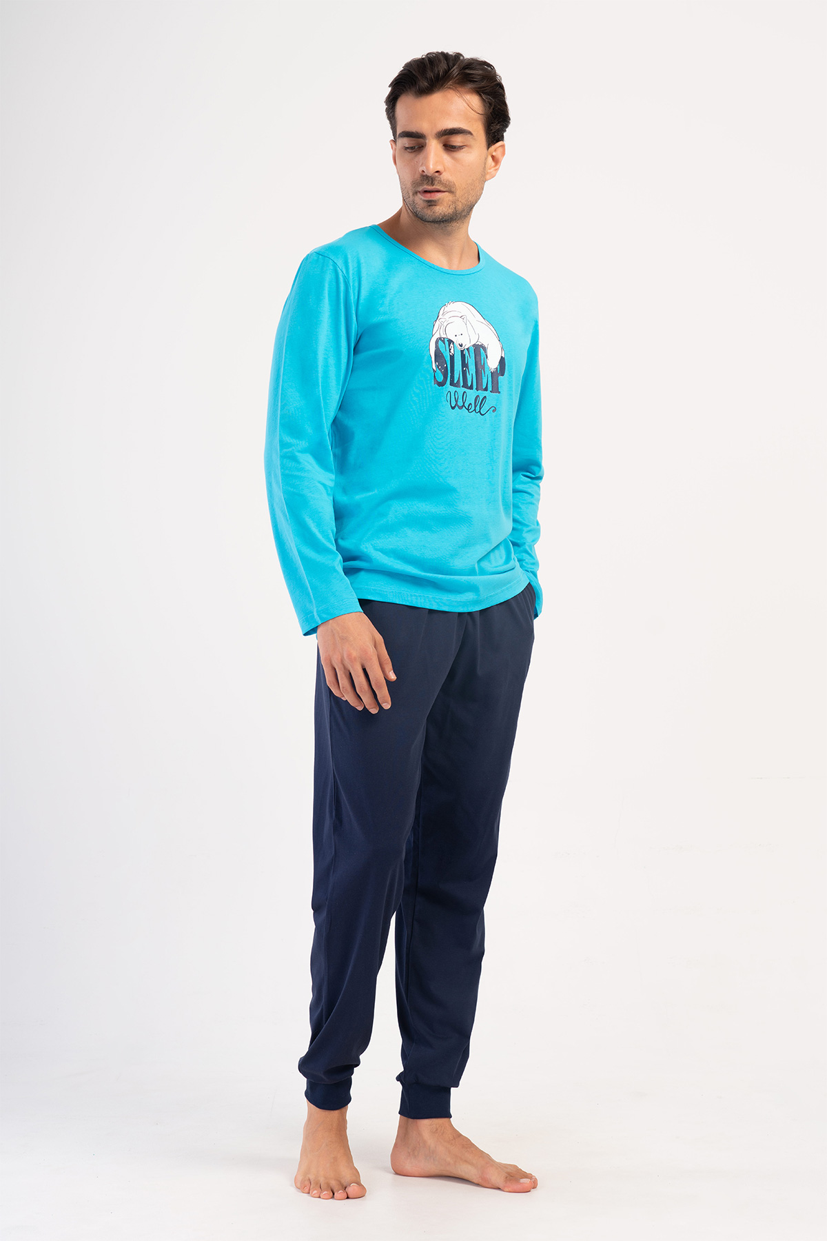 Man Reda Supreme Big Size Pocket Detail Pyjama Set Man Reda Supreme Big Size Pocket Detail Pyjama Set