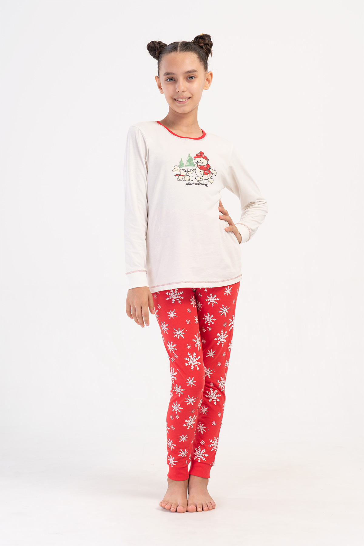 Kids' Girl Christmas Theme Supreme Pyjama Set Kids' Girl Christmas Theme Supreme Pyjama Set