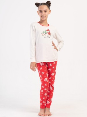 Kids' Girl Christmas Theme Supreme Pyjama Set Kids' Girl Christmas Theme Supreme Pyjama Set