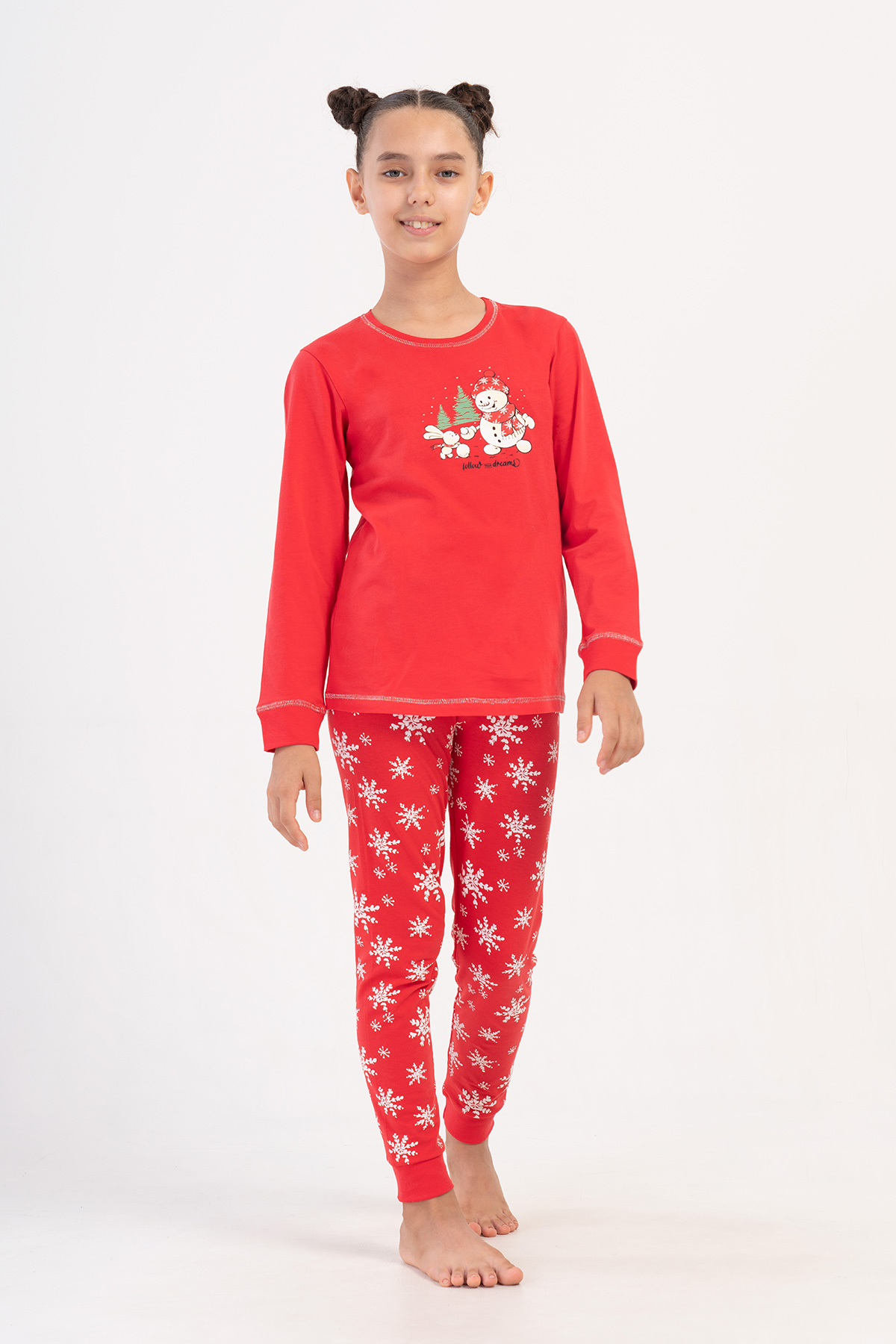 Kids' Girl Christmas Theme Supreme Pyjama Set Kids' Girl Christmas Theme Supreme Pyjama Set