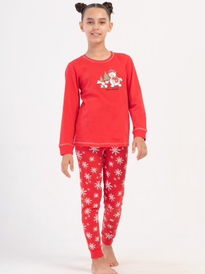 Kids' Girl Christmas Theme Supreme Pyjama Set Kids' Girl Christmas Theme Supreme Pyjama Set