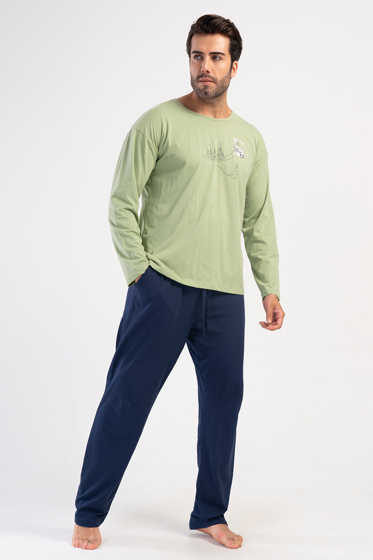 Man Supreme Big Size Tally Pyjama Set Man Supreme Big Size Tally Pyjama Set