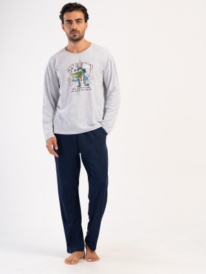 Man Saphire Supreme Big Size Pocket Detail Pyjama Set Man Saphire Supreme Big Size Pocket Detail Pyjama Set