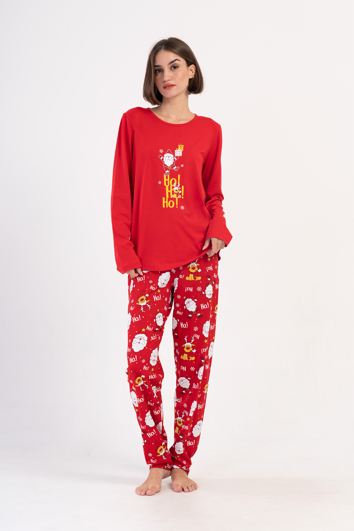 Woman Supreme Big Size Scarlet Christmas Pyjama Set Woman Supreme Big Size Scarlet Christmas Pyjama Set