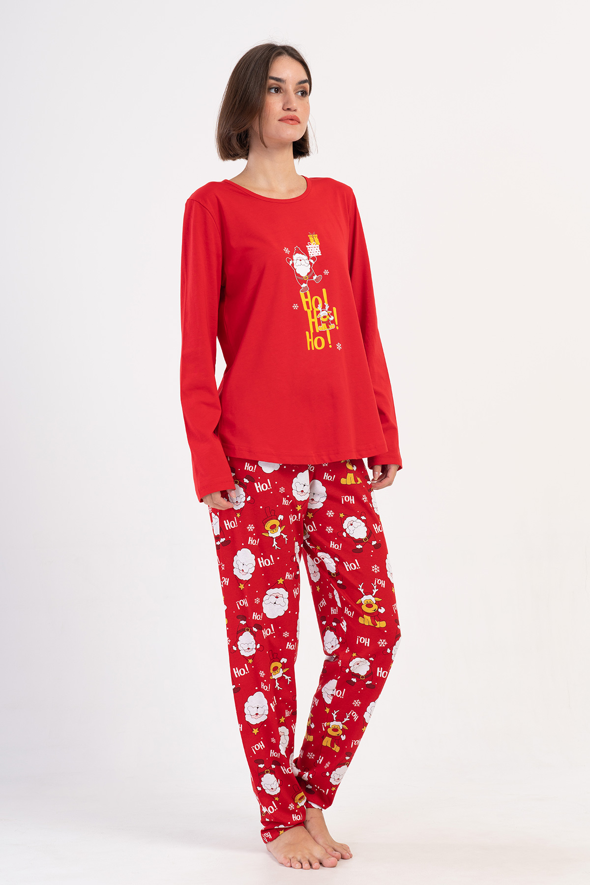 Woman Supreme Big Size Scarlet Christmas Pyjama Set Woman Supreme Big Size Scarlet Christmas Pyjama Set